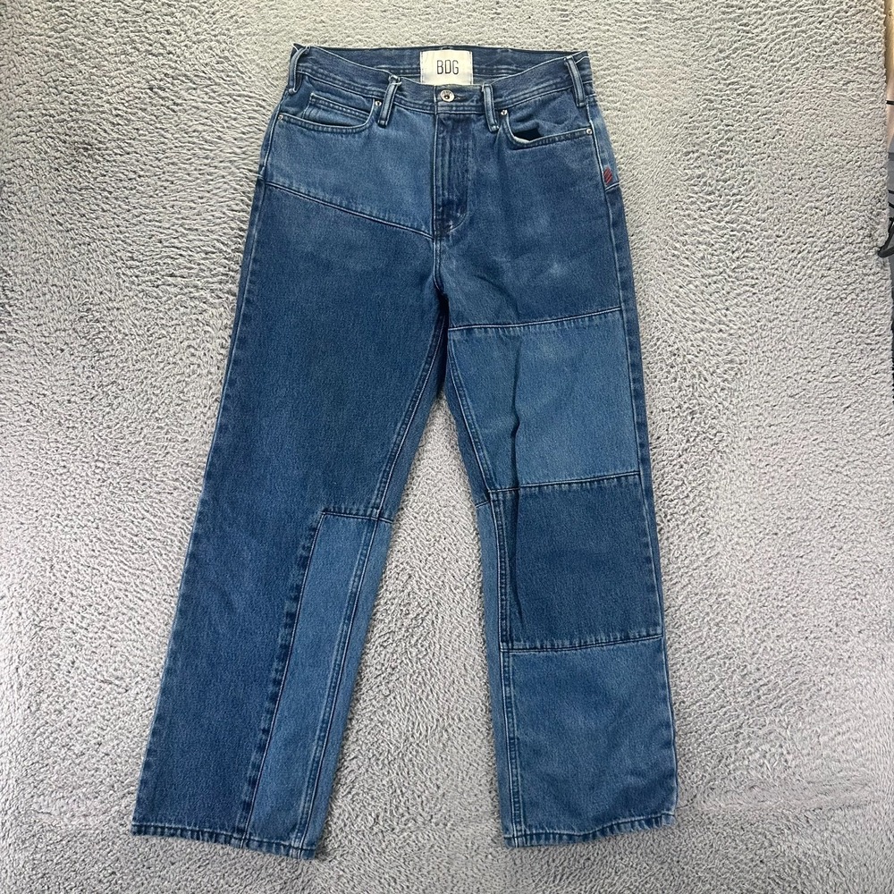 BDG Urban Outfitters Jeans Mens 30x30 Blue Cotton Denim Straight Baggy Travel